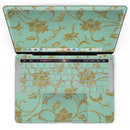 MacBook Pro with Touch Bar Skin Kit - Mint_and_Gold_Floral_v3-MacBook_13_Touch_V4.jpg?