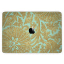 MacBook Pro with Touch Bar Skin Kit - Mint_and_Gold_Floral_v4-MacBook_13_Touch_V3.jpg?