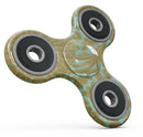 Mint and Gold Floral v4 Full-Body Fidget Spinner Skin-Kit