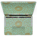 MacBook Pro with Touch Bar Skin Kit - Mint_and_Gold_Floral_v5-MacBook_13_Touch_V4.jpg?