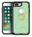 Mint and Gold Floral v5 - iPhone 7 Plus/8 Plus OtterBox Case & Skin Kits