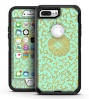 Mint and Gold Floral v5 - iPhone 7 Plus/8 Plus OtterBox Case & Skin Kits