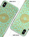 Mint and Gold Floral v5 - iPhone X Clipit Case