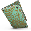 MacBook Pro with Touch Bar Skin Kit - Mint_and_Gold_Floral_v6-MacBook_13_Touch_V6.jpg?