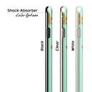 Mint and Gold Floral v7 iPhone 6/6s or 6/6s Plus 2-Piece Hybrid INK-Fuzed Case