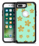 Mint and Gold Floral v7 - iPhone 7 Plus/8 Plus OtterBox Case & Skin Kits