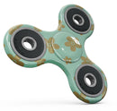 Mint and Gold Floral v7 Full-Body Fidget Spinner Skin-Kit