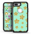 Mint and Gold Floral v7 - iPhone 7 Plus/8 Plus OtterBox Case & Skin Kits