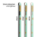 Mint and Gold Floral v8 iPhone 6/6s or 6/6s Plus 2-Piece Hybrid INK-Fuzed Case