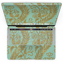 MacBook Pro with Touch Bar Skin Kit - Mint_and_Gold_Floral_v9-MacBook_13_Touch_V4.jpg?