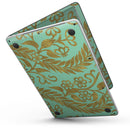 MacBook Pro with Touch Bar Skin Kit - Mint_and_Gold_Floral_v9-MacBook_13_Touch_V6.jpg?