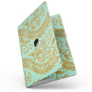MacBook Pro with Touch Bar Skin Kit - Mint_and_Gold_Floral_v9-MacBook_13_Touch_V7.jpg?