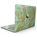 MacBook Pro with Touch Bar Skin Kit - Mint_and_Gold_Floral_v9-MacBook_13_Touch_V9.jpg?