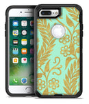 Mint and Gold Floral v9 - iPhone 7 Plus/8 Plus OtterBox Case & Skin Kits