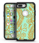 Mint and Gold Floral v9 - iPhone 7 Plus/8 Plus OtterBox Case & Skin Kits