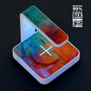 Mint to Red Rustic Metal V92 UV Germicidal Sanitizing Sterilizing Wireless Smart Phone Screen Cleaner + Charging Station