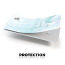 Mint to Teal Textured Marble - Premium Protective Decal Skin-Kit for the Apple Credit Card