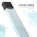 Mint to Teal Textured Marble - Premium Decal Protective Skin-Wrap Sticker compatible with the Juul Labs vaping device