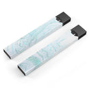 Mint to Teal Textured Marble - Premium Decal Protective Skin-Wrap Sticker compatible with the Juul Labs vaping device