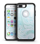Mint to Teal Textured Marble - iPhone 7 or 7 Plus Commuter Case Skin Kit