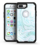 Mint to Teal Textured Marble - iPhone 7 Plus/8 Plus OtterBox Case & Skin Kits