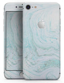 Mint to Teal Textured Marble - Skin-kit for the iPhone 8 or 8 Plus