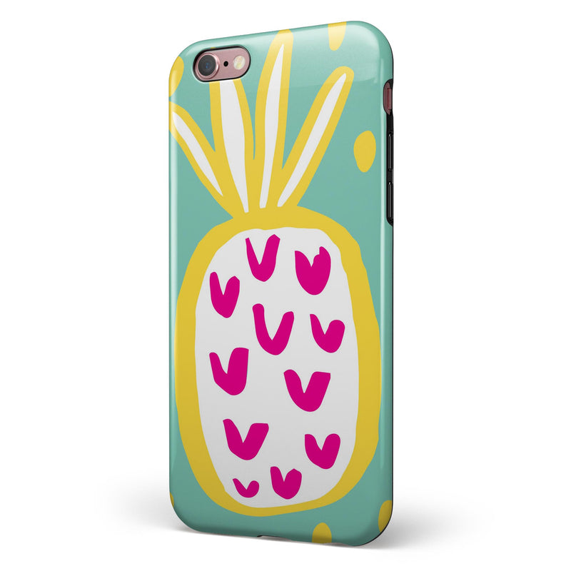 Mint v3 Pineapple iPhone 6/6s or 6/6s Plus 2-Piece Hybrid INK-Fuzed Case