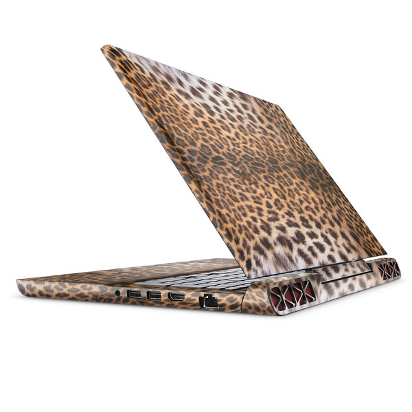 Mirrored Leopard Hide - Full Body Skin Decal Wrap Kit for the Dell Inspiron 15 7000 Gaming Laptop (2017 Model)