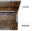 Mirrored Leopard Hide // Skin Decal Wrap Kit Compatible with the Apple MacBook Pro, Pro with Touch Bar or Air (11, 12, 13, 15 & 16" - All Versions Available)