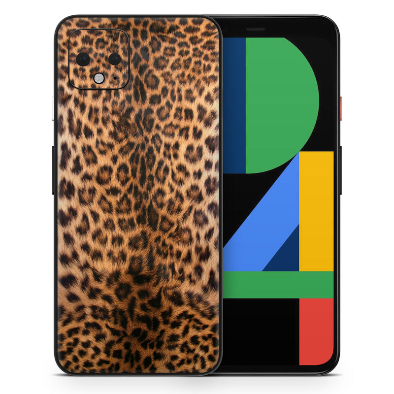 Mirrored Leopard Hide - Full Body Skin Decal Wrap Kit for Google Pixel