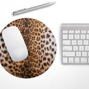 Mirrored Leopard Hide// WaterProof Rubber Foam Backed Anti-Slip Mouse Pad for Home Work Office or Gaming Computer Desk