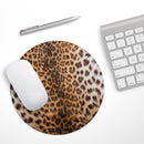 Mirrored Leopard Hide// WaterProof Rubber Foam Backed Anti-Slip Mouse Pad for Home Work Office or Gaming Computer Desk