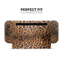 Mirrored Leopard Hide - Vinyl Skin Wrap for Nintendo Switch 2, OLED, Lite, Pro Controller, Wii & Classic Handhelds
