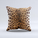 Mirrored Leopard Hide ink-Fuzed Decorative Throw Pillow