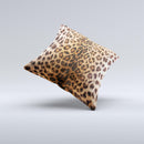 Mirrored Leopard Hide ink-Fuzed Decorative Throw Pillow