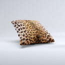 Mirrored Leopard Hide ink-Fuzed Decorative Throw Pillow