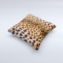Mirrored Leopard Hide ink-Fuzed Decorative Throw Pillow