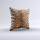 Mirrored Leopard Hide ink-Fuzed Decorative Throw Pillow