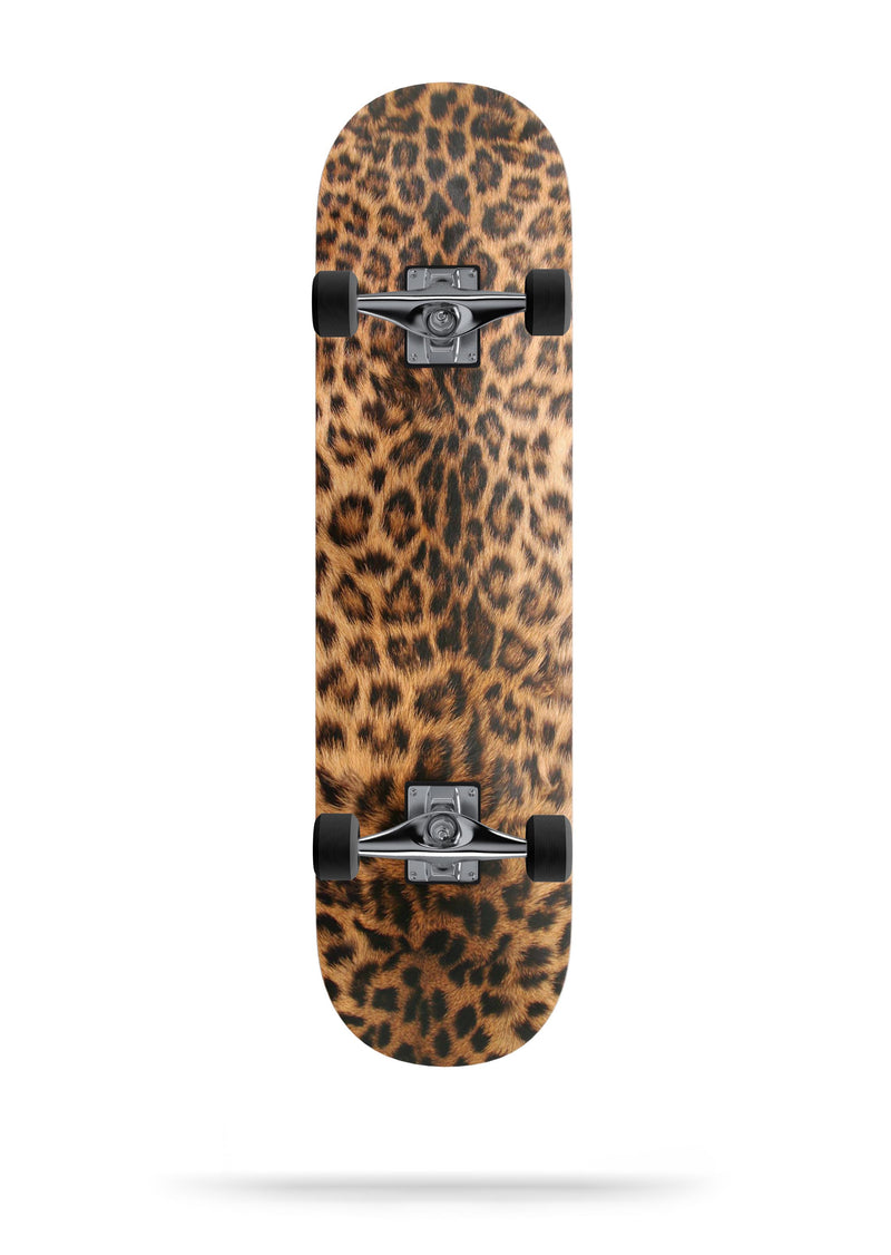 Mirrored Leopard Hide - Full Body Skin Decal Wrap Kit for Skateboard Decks