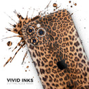 Mirrored Leopard Hide - Protective Skin Wrap & Decal – Compatible with iPhone SE to iPhone 17 Pro Max (All Models)