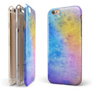 Mixed 5252 Absorbed Watercolor Texture iPhone 6/6s or 6/6s Plus 2-Piece Hybrid INK-Fuzed Case