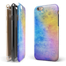 Mixed 5252 Absorbed Watercolor Texture iPhone 6/6s or 6/6s Plus 2-Piece Hybrid INK-Fuzed Case