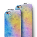 Mixed 5252 Absorbed Watercolor Texture iPhone 6/6s or 6/6s Plus 2-Piece Hybrid INK-Fuzed Case