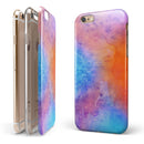 Mixed 8652 Absorbed Watercolor Texture iPhone 6/6s or 6/6s Plus 2-Piece Hybrid INK-Fuzed Case