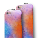 Mixed 8652 Absorbed Watercolor Texture iPhone 6/6s or 6/6s Plus 2-Piece Hybrid INK-Fuzed Case