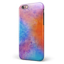 Mixed 8652 Absorbed Watercolor Texture iPhone 6/6s or 6/6s Plus 2-Piece Hybrid INK-Fuzed Case