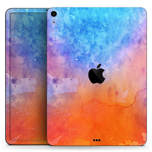 Mixed 8652 Absorbed Watercolor Texture - Full Body Skin Decal for the Apple iPad Pro 12.9", 11", 10.5", 9.7", Air or Mini (All Models Available)