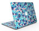Mixed Aqua Blue and Pink Watercolor Dots - MacBook Air Skin Kit