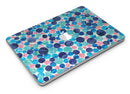 Mixed Aqua Blue and Pink Watercolor Dots - MacBook Air Skin Kit