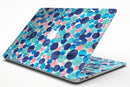 Mixed Aqua Blue and Pink Watercolor Dots - MacBook Air Skin Kit